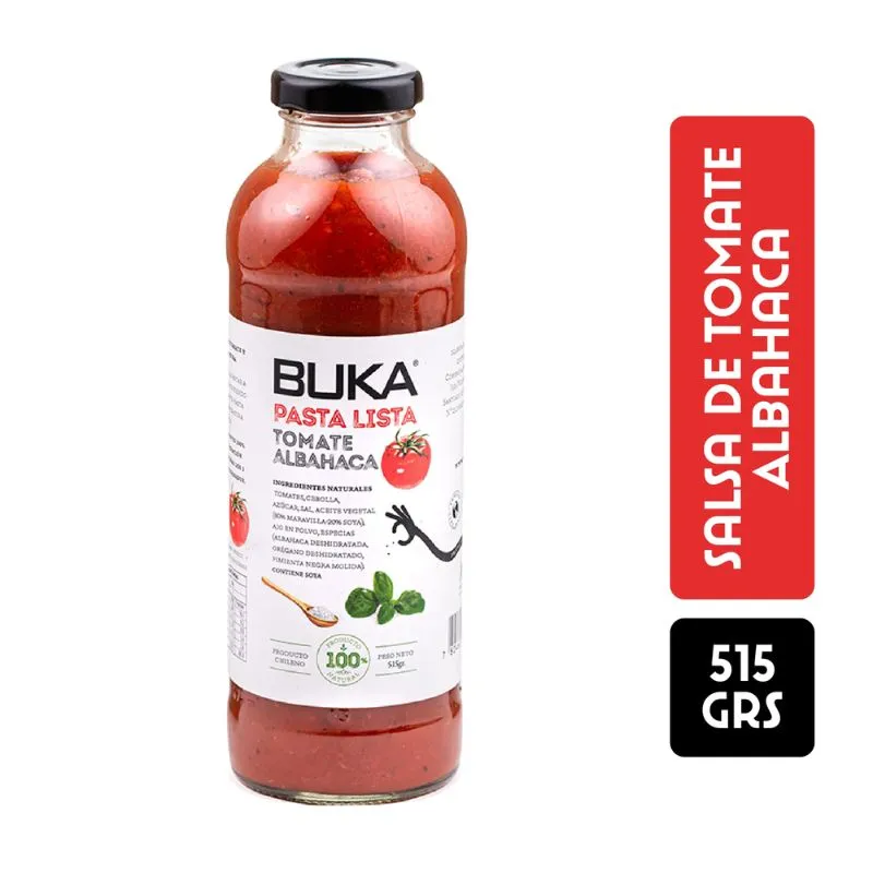 Salsa Tomate Albahaca Buka